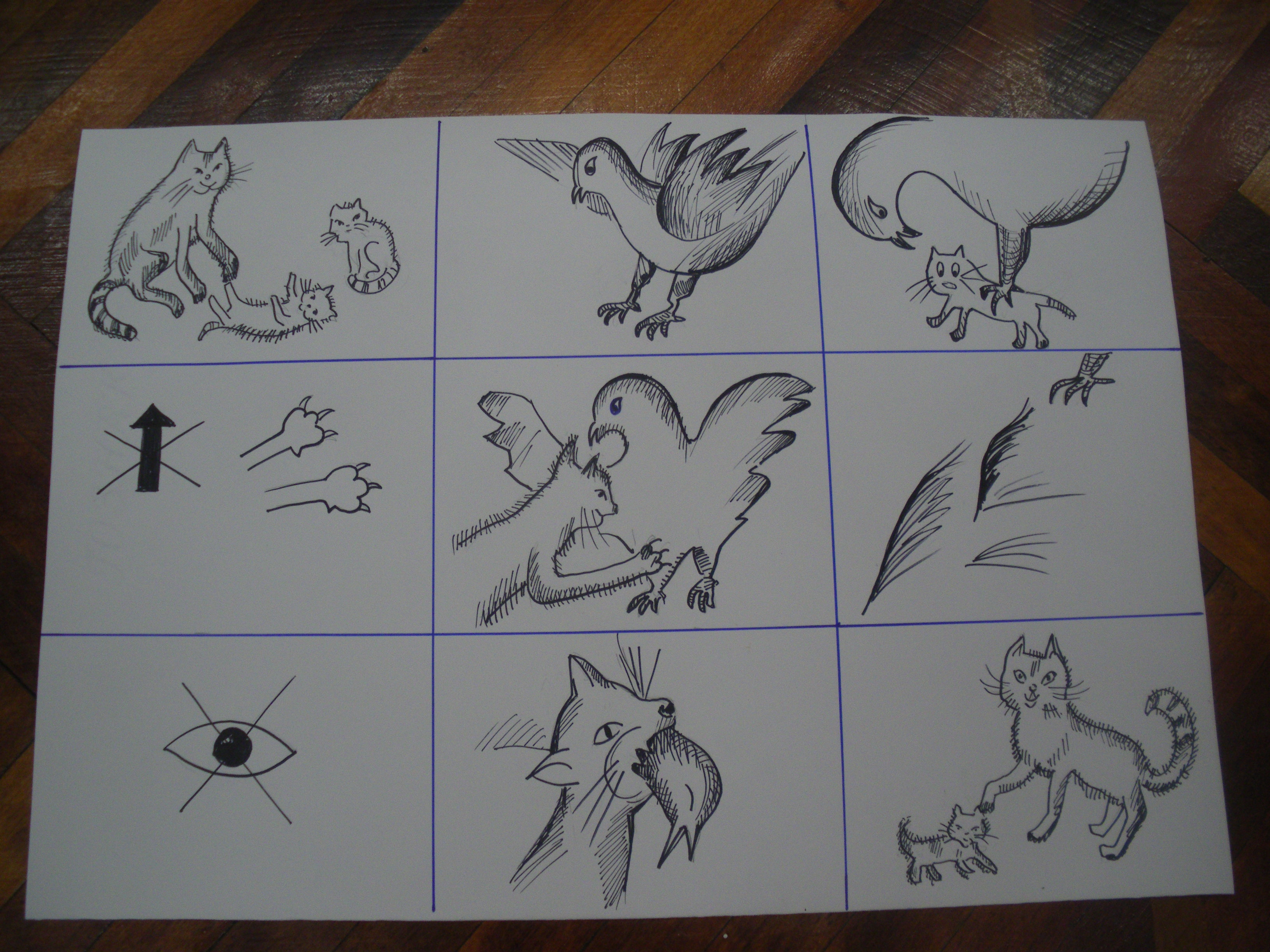 Ворона и лисица рисунок для детей поэтапно